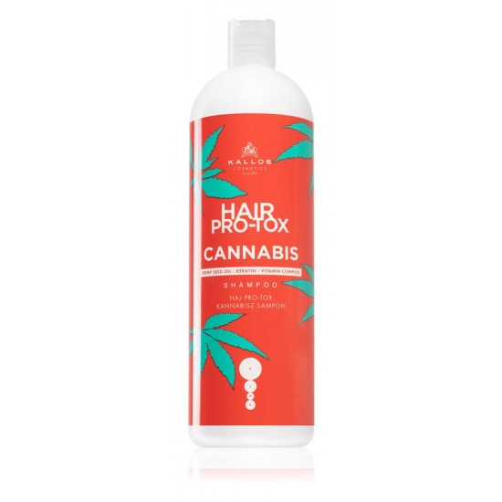 Șampon pentru regenerare Kallos Hair Pro-Tox Cannabis, 1000 ml