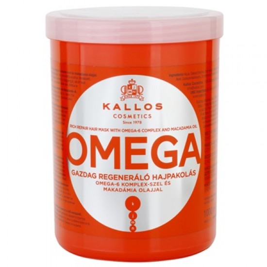 KALLOS Masca de par regeneranta bogata in complex omega-6 si ulei de macadamia 