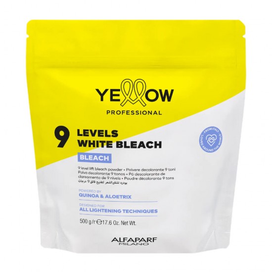 Pudra decoloranta alba Yellow 9 tonuri 500g