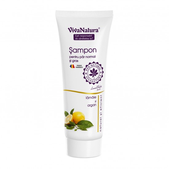 Șampon cu lămâie și argan pentru păr normal şi gras 250 ml– Leonard Radutz Formula – VivaNatura